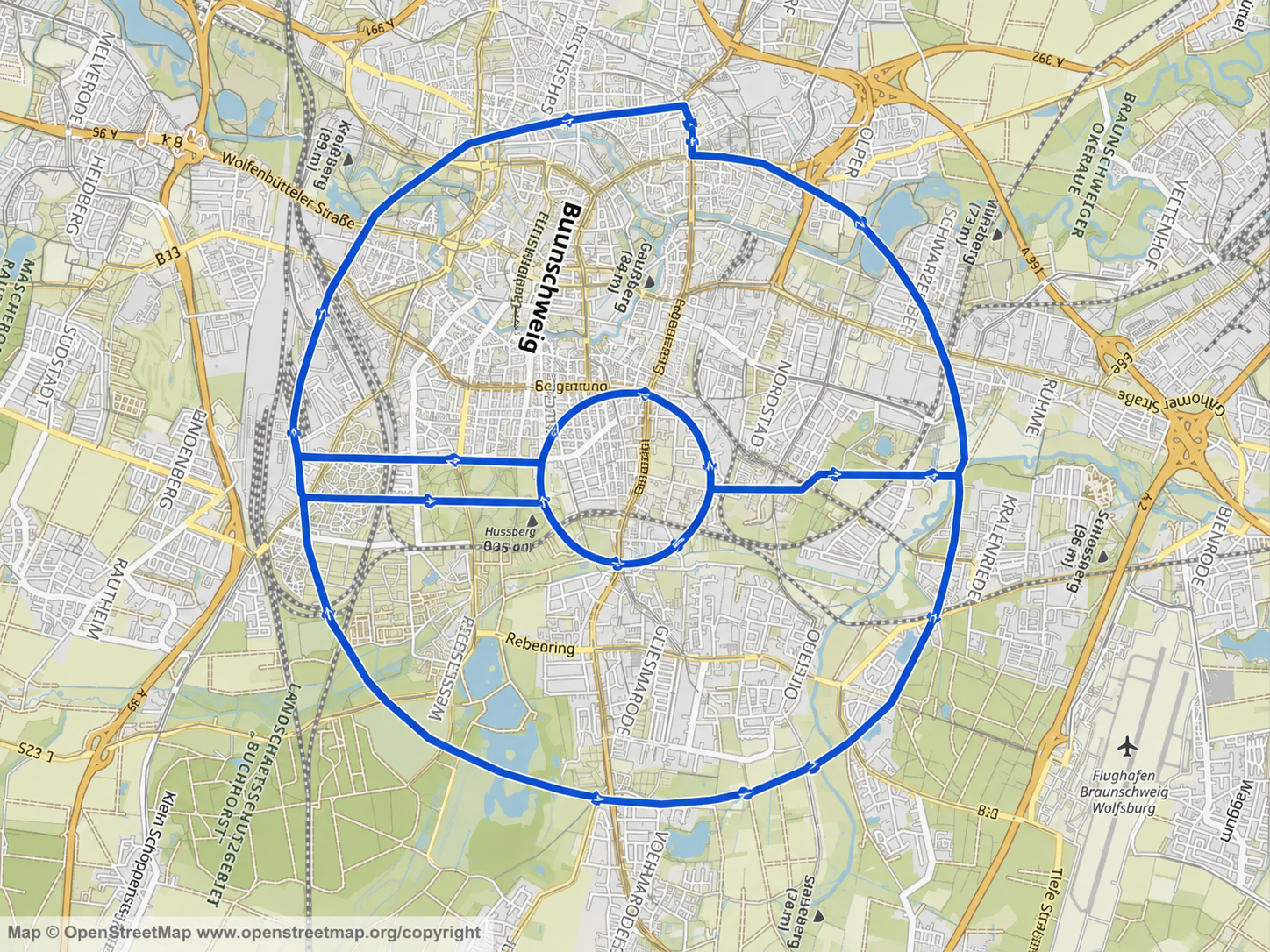 Delivery route map